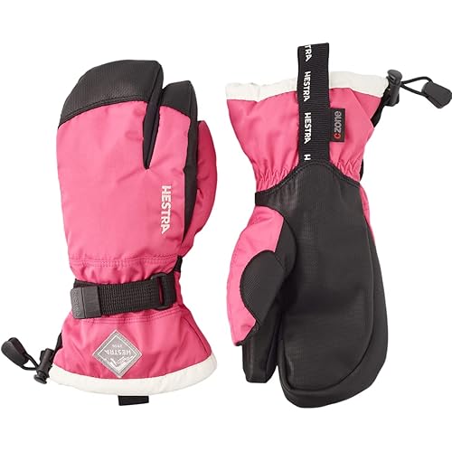 Hestra Gauntlet CZone Junior Glove (Youth 4-13yrs) | Waterproof, Insulated 3-Finger Kids Snow Gloves for Winter, Skiing & Playing in The Snow