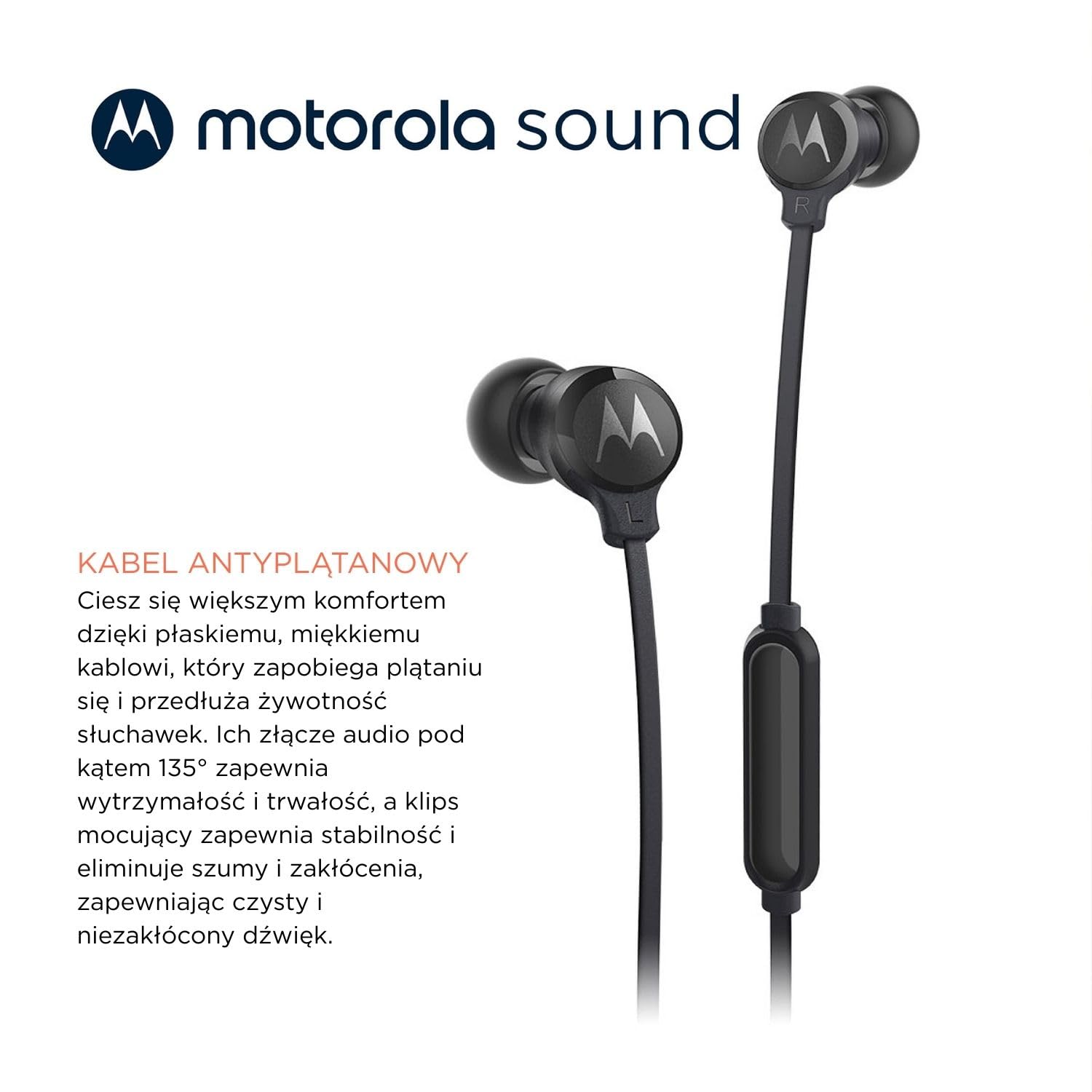 Motorola Słuchawki douszne 3C-S czarne USB-C