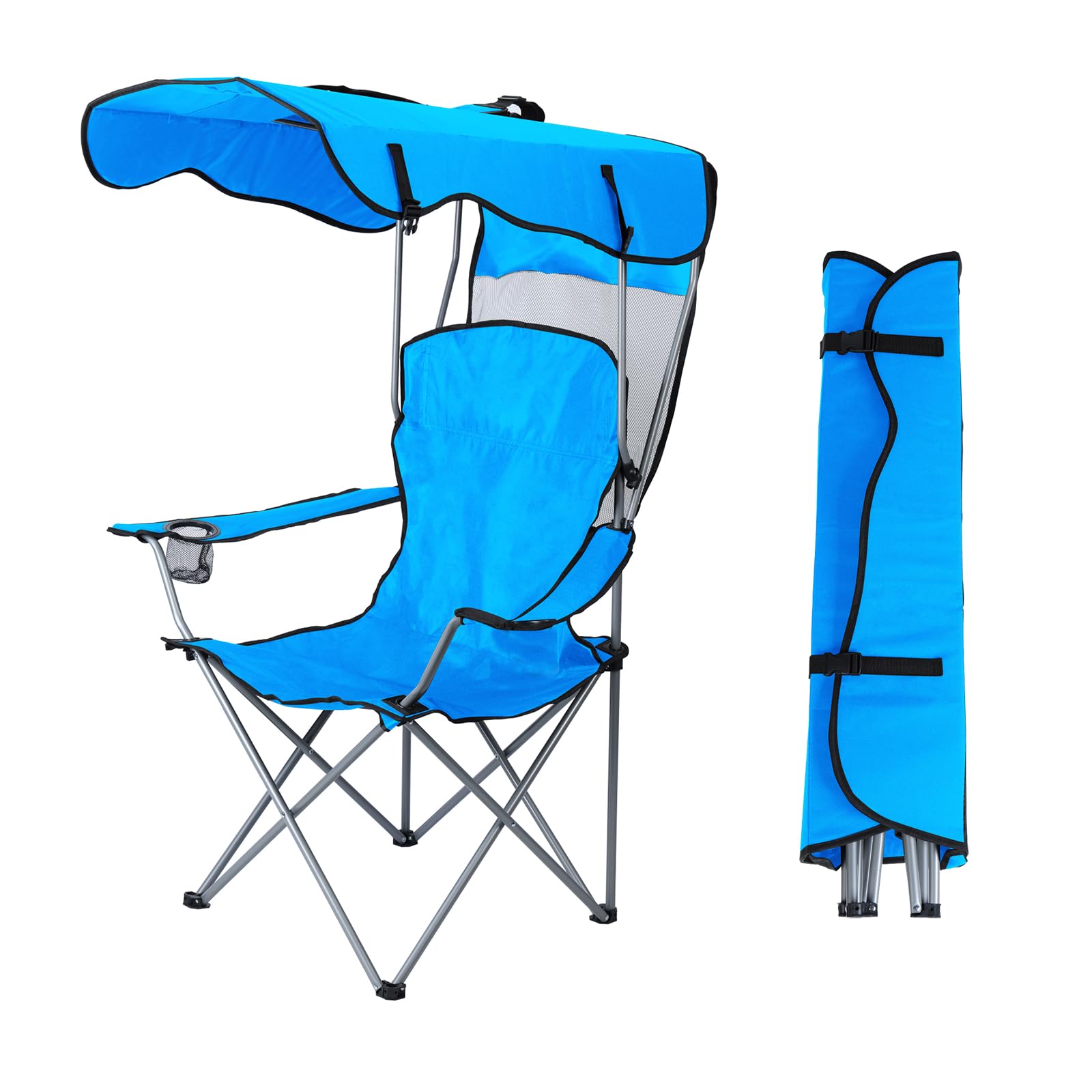 Nice C Camping Chair YSSOA Canopy Lounge Chair With Sunshade For