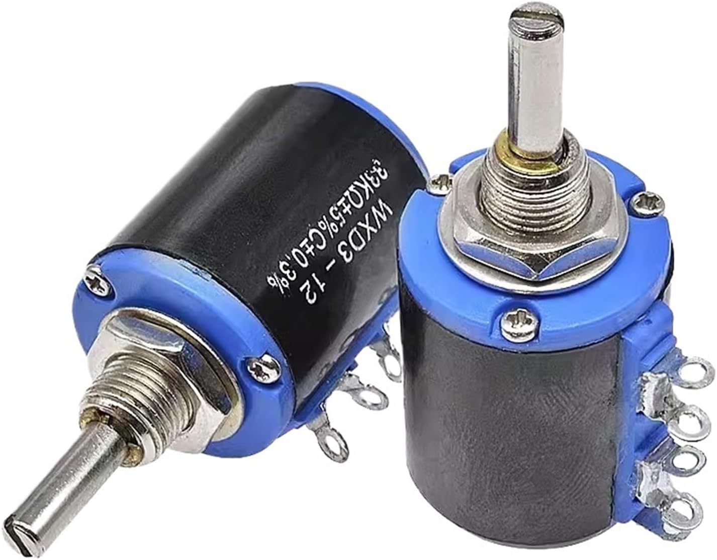 WXD3-12-1W Precision Multiturn Potentiometer 100 220R 470R 1K 2K2 3K3 4K7 5K6 10K 22K 33K 47K WXD3-12 1W Wirewound Potentiometer*2pcs(2.2K)