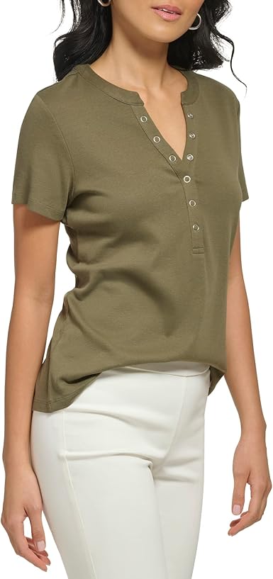 [CK SPORT] Womens Woven Short-Sleeved Shirts Jacket ★2set★ Harley-Davidson® Women's Elemental Zip Front Short Sleeve