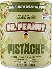 DR. PEANUT PASTA DE AMENDOIM PISTACHE 600G COM WHEY PROTEIN