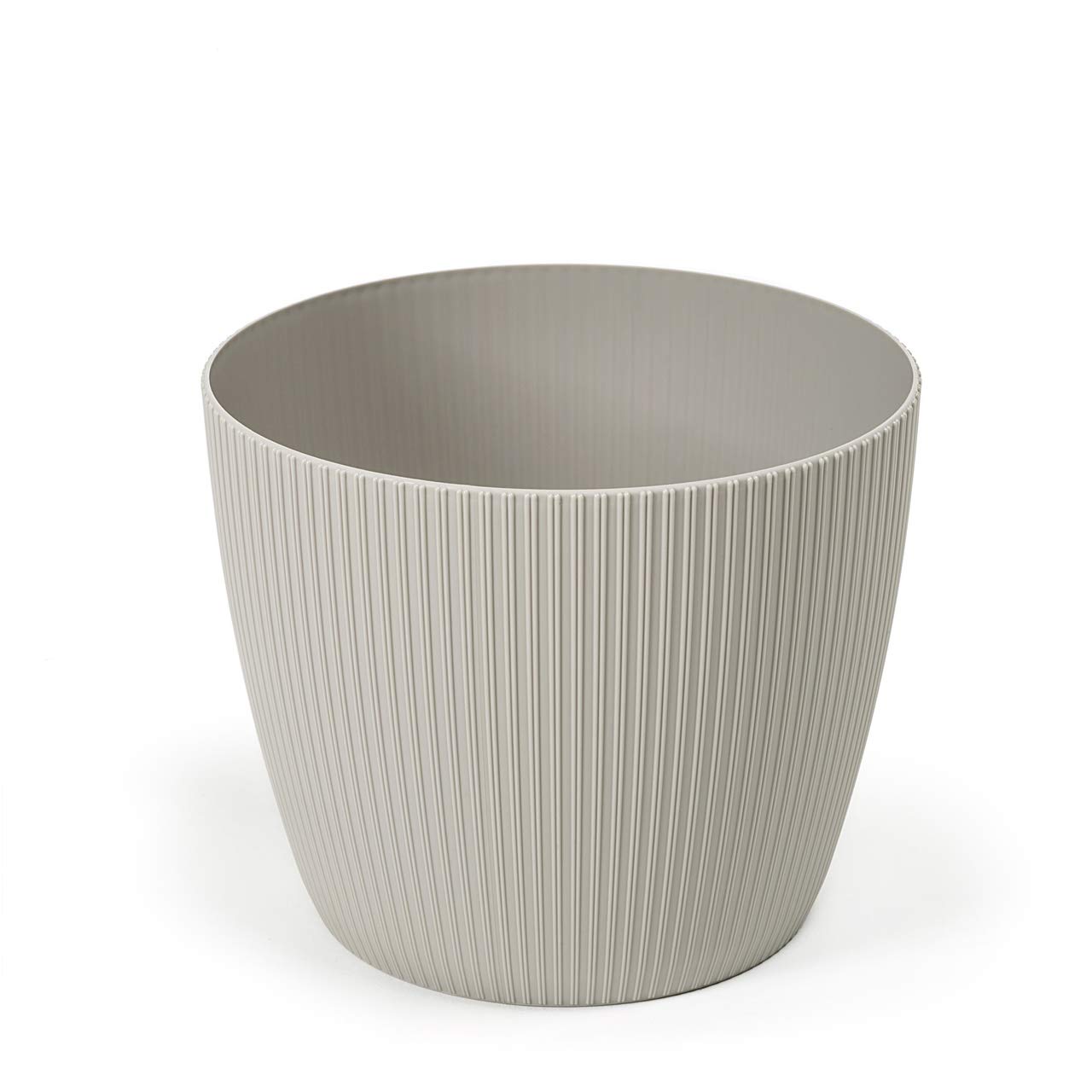 Lamela Magnolia - Vaso Per Fiori In Ceramica, 22x18,5 Cm, Colore Antracite, Design Moderno - 3