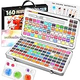 Regalo perfecto: Las pinturas de acuarela vienen en una caja metálica resistente y vienen con una delicada caja de regalo con asa para evitar daños por el envío o por tropezar.Las acuarelas niños son un gran regalo para los artistas, principiantes, niños y amantes de la pintura en Navidad, cumpleaños y otras fiestas.Las acuarelas profesionales son también la mejor opción para desarrollar la pasión de tu hijo por las manualidades.