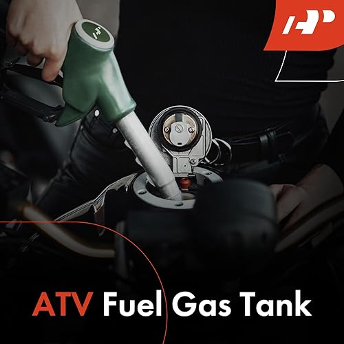 Miniatura 2 de A-Premium Depósito de combustible de gasolina con tapa de combustible e interruptor de válvula de gasolina compatible con Honda ATC250SX 1985 1986