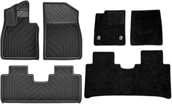 Compatible with BYD Yuan Pro/Atto 2/ UP 2024 2025 2026 LHD TPE Floor Mats and Cargo Liner, All Weather Liners Trunk Mat6PCS Blanket
