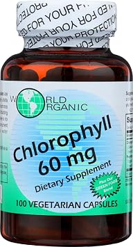 World Organic Chlorophyll 60MG, 100 CP