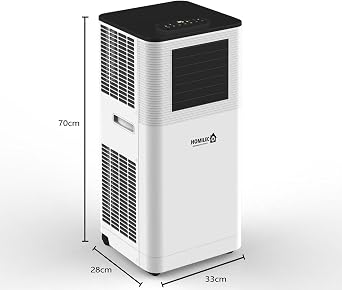 Portable Air Conditioner - 9000 BTUs, 4-in-1 Cooling, Dehumidifying, Fan and Sleep modes, 24 hr Timer, Window Kit, Class A Energy Effcient AC Unit for Office & Home [Energy Class A]