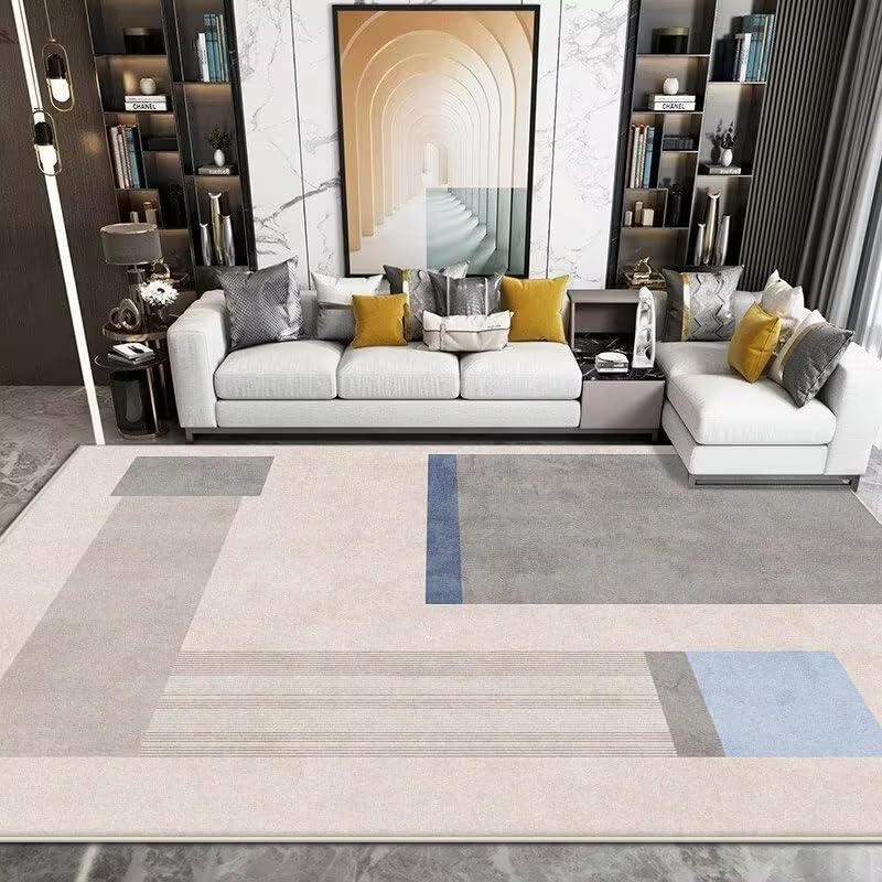 Tapis géométrique salon 150x240cm nordique pour grande surface de chambre