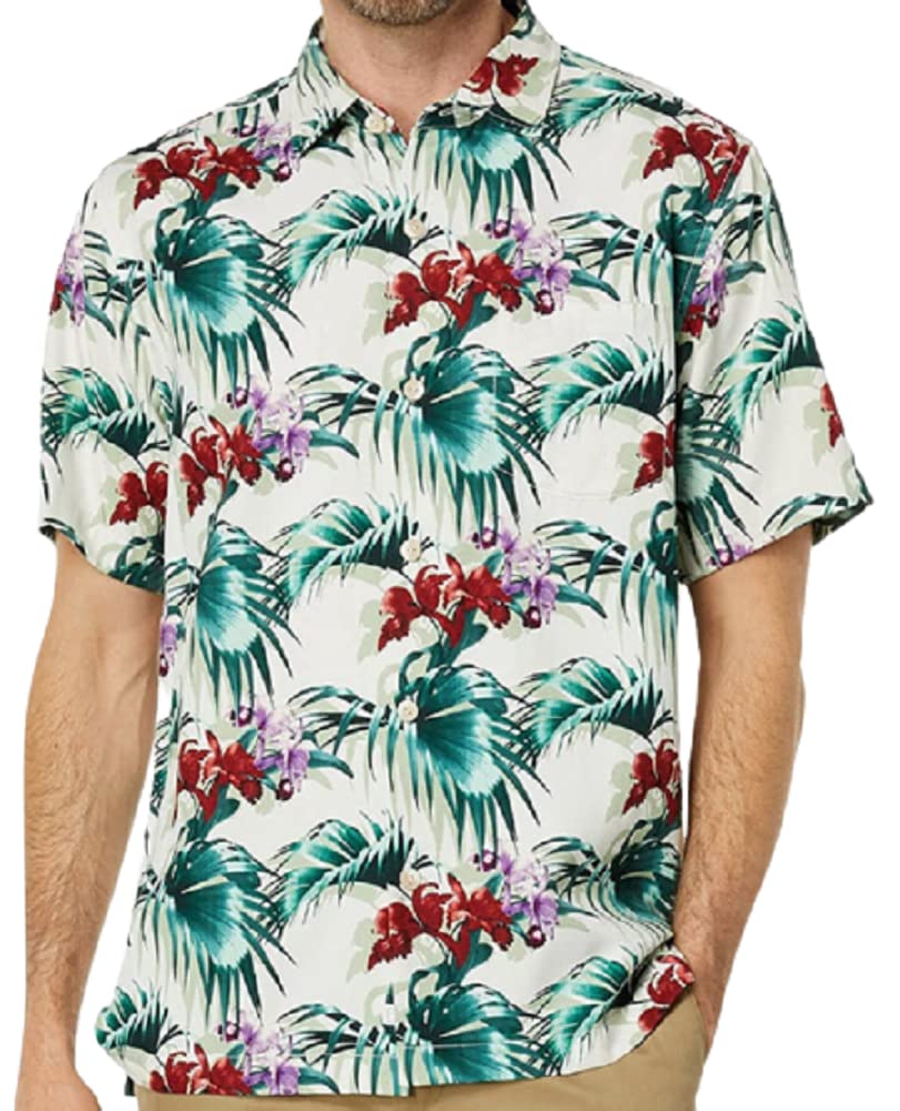 Tommy BahamaMens Canopy Coast Silk Collared Button-Down Shirt