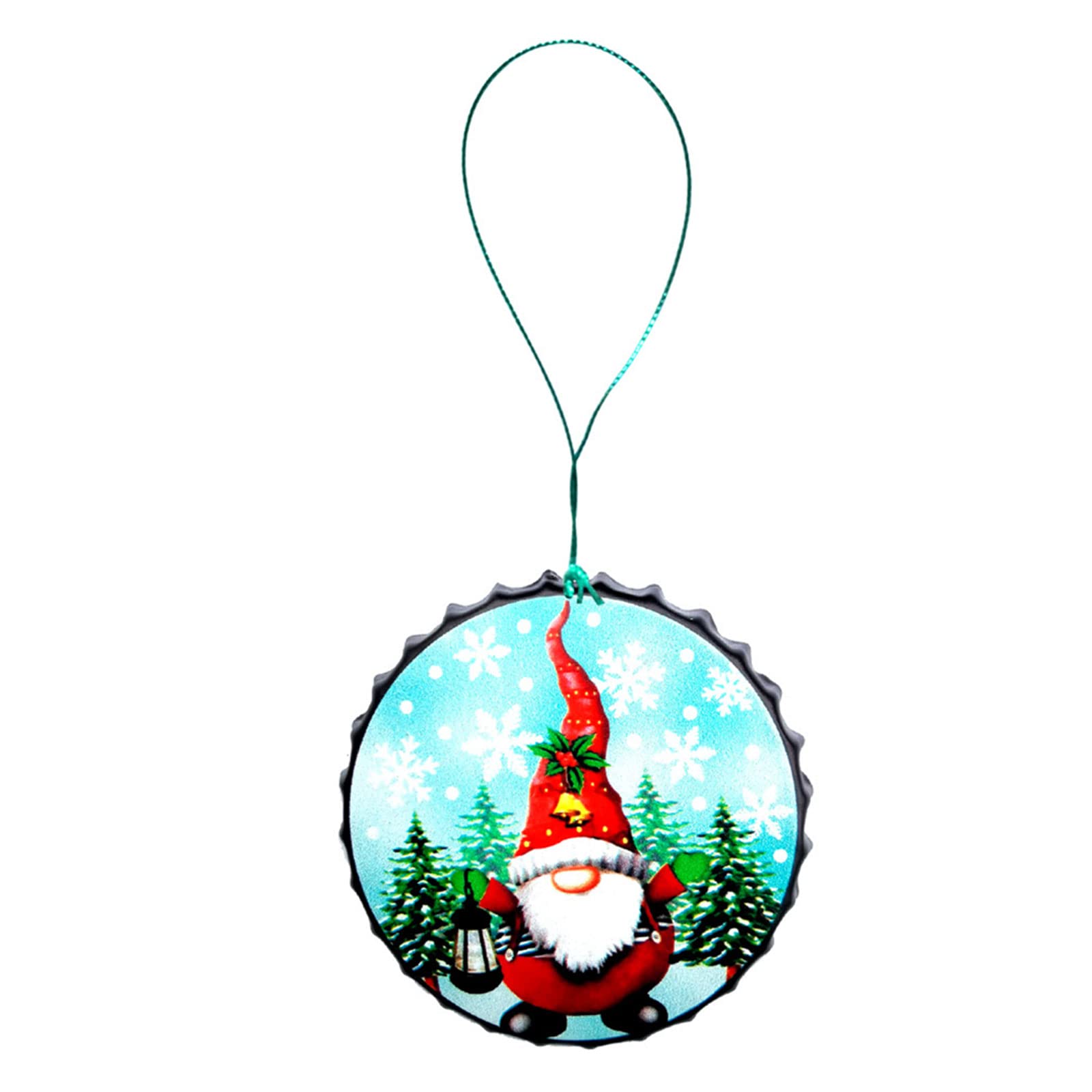 Kalttoy C Hristmas Ornaments For Hristmas Tree 4 X 4 Inches Metal Santa Hanging Harms Holiday Decorations Hanging Decorations