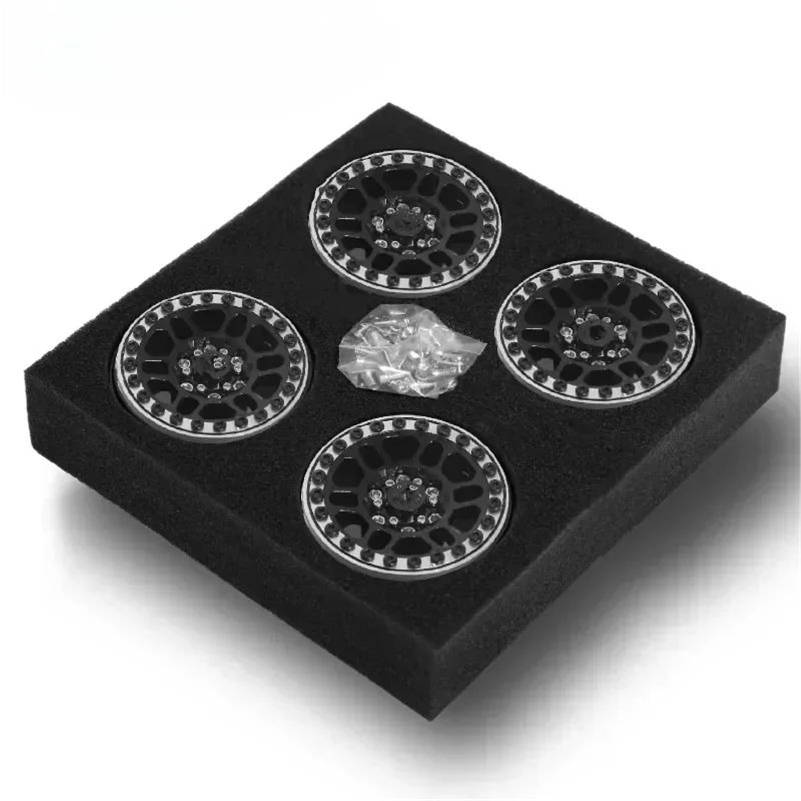 Llanta para Cubo Rueda RC Beadlock Aleación Aluminio para Traxxas para TRX4 para TRX6 para Axial para SCX10 III 1/10 Componentes Actualización Coche RC Reemplazar Accesorios
