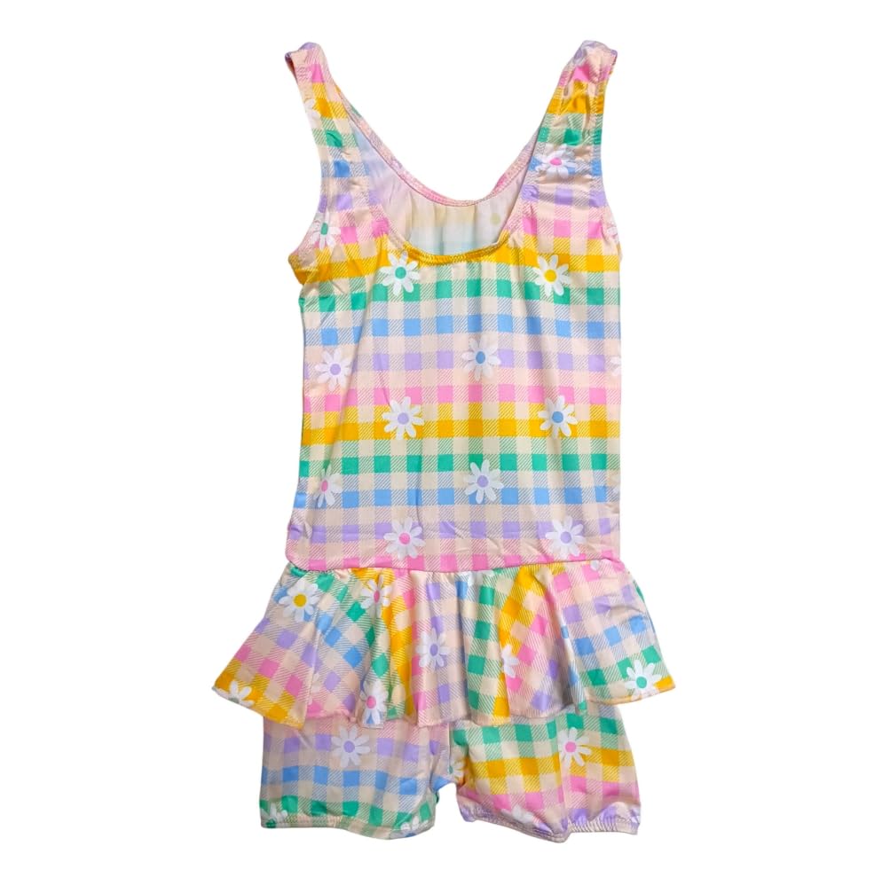 THE MORNING PLAY Girls Swimming Costume for Girls Set with Swimming Cap and Goggles, Swim Ring Multi-Colour, Ages 2-11 Years Swimwear Swimdress (in, Age, 4 Years, 5 Years, Regular, Multicolour) 2