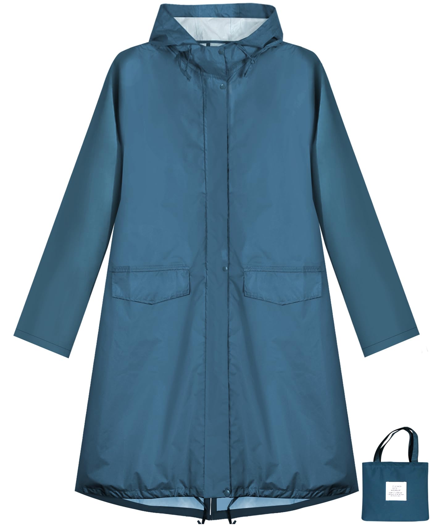 ANYOO Poncho de Lluvia Reusable de Ripstop transpirante Ligero a Prueba de Agua Multiuso Impermeable con Capucha de Lona de Tienda de Campaña Ideal para el Aire Libre Campamento Excursionismo y Pesca