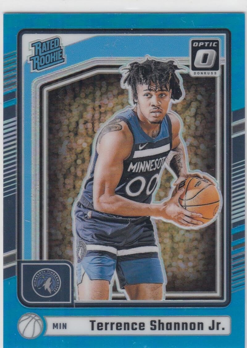 Basketball Trading Card 2024-25 Donruss Optic Base Rated Rookies Aqua #267 Terrence Shannon Jr. Rated Rookie EX/NM 162/225 Timberwolves