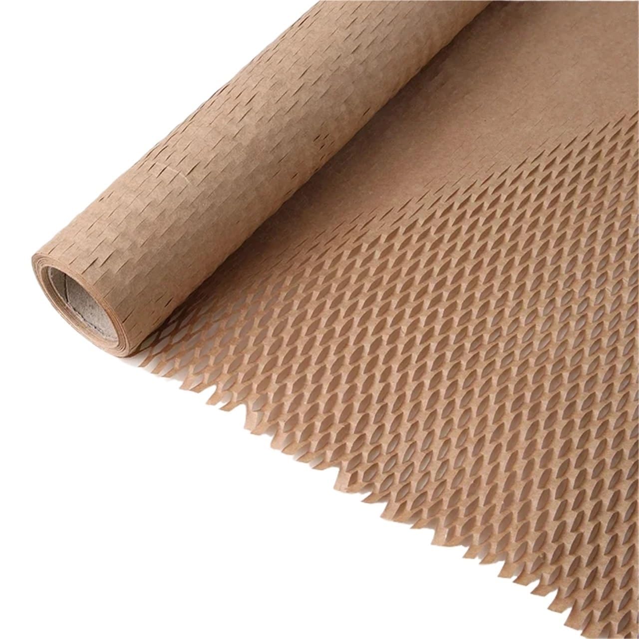 Honeycomb Packing Paper, Brown Honeycomb Packing Paper Roll50cmx10Y Biodegradable Cushioning Wrapping Fragile Items(Color 2)