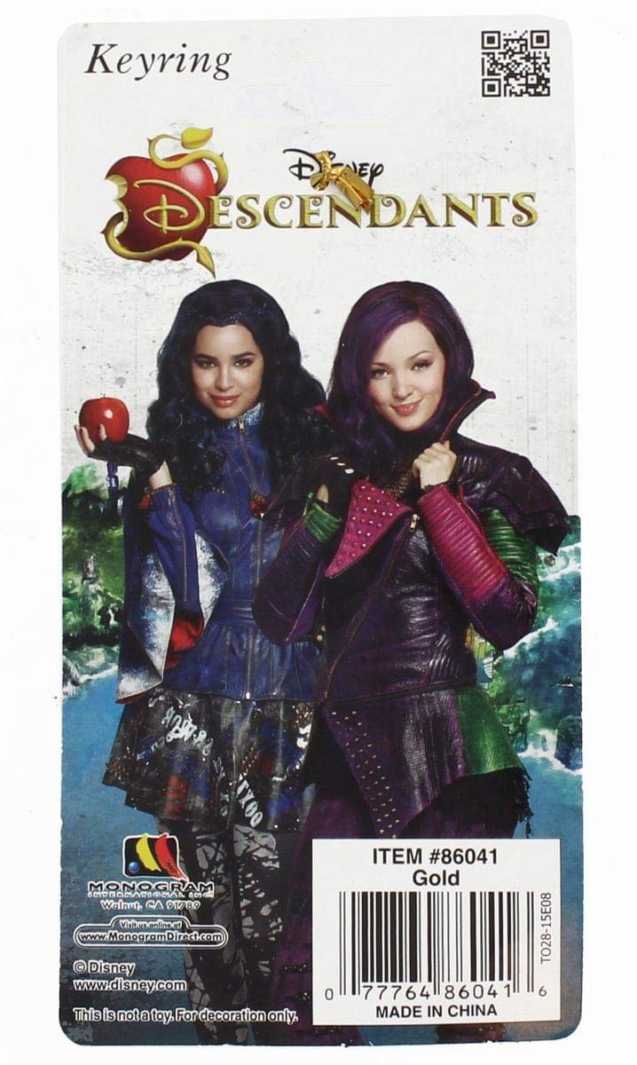 Amazon.com: Disney - Descendants Logo GOLD Pewter Key Ring