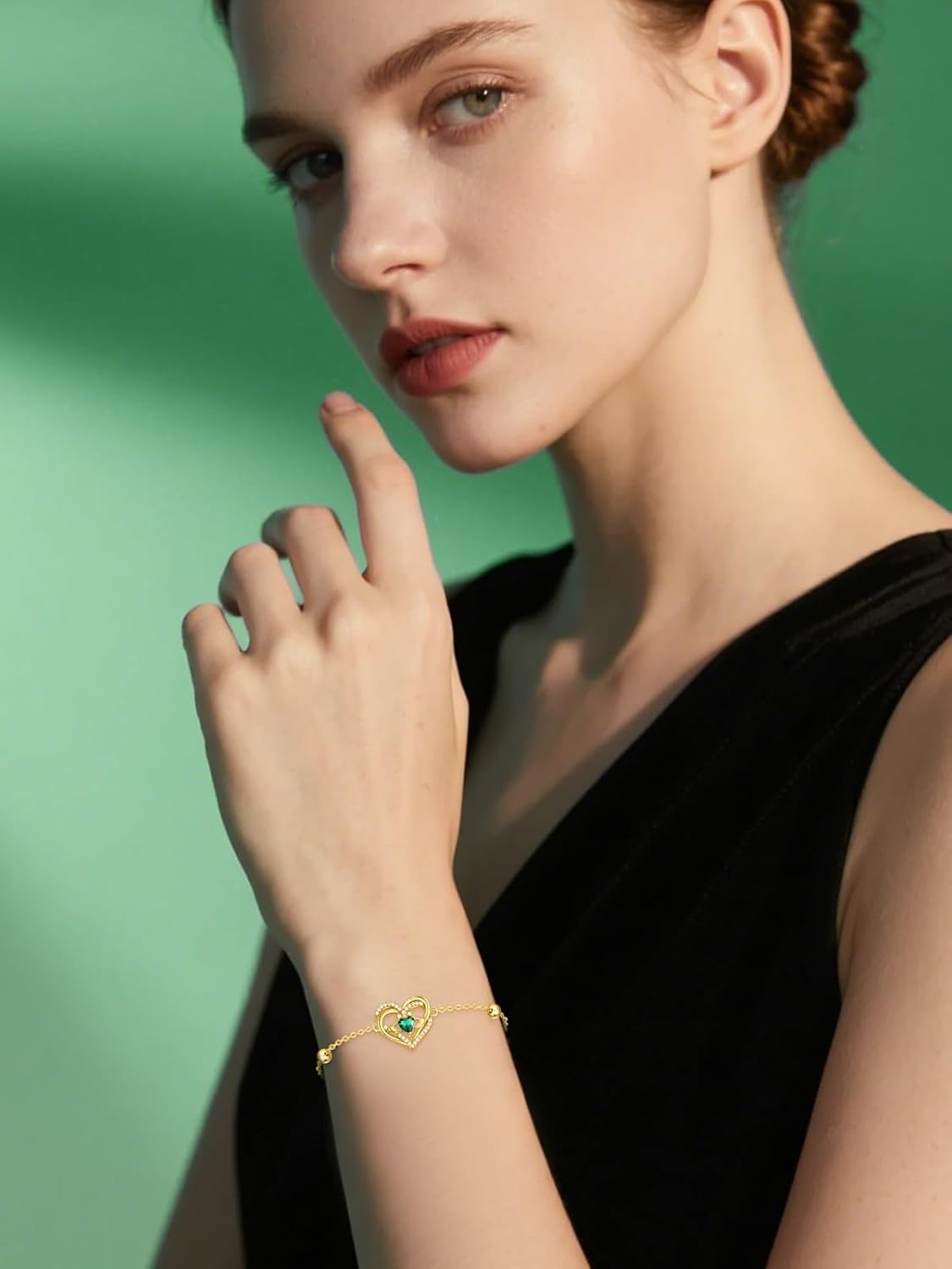 14k Gold Plated Irish Jewelry for Women 925 Sterling Silver Claddagh Bracelet St Patricks Day Gifts