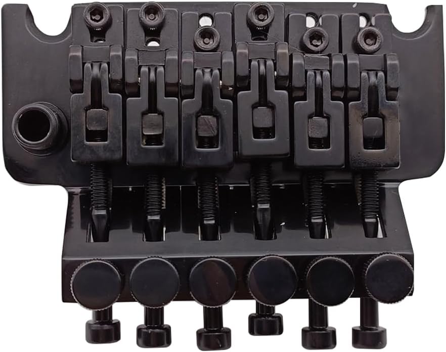 Left Handed Special Tremolo Bridge Double Locking System Bridge with Stainless Block Length 34mm Compatible with ST Style Electric Guitar Playing Accessories,Made in Korea (Gold)