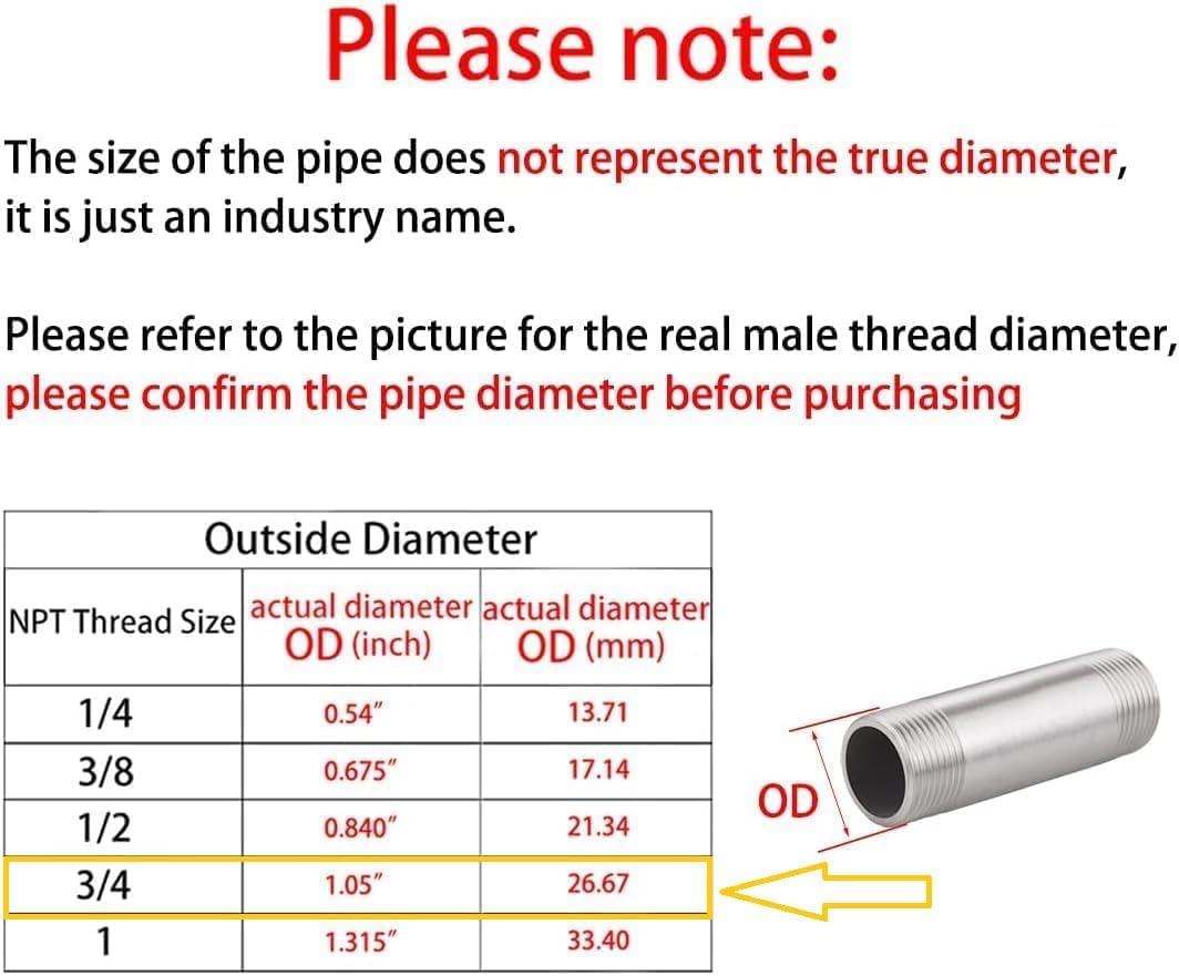 Short low profile Exhaust pipe with 3/4 SS Thread for Tillotson 212 Hemi, Predator 212cc, GX160 GX200