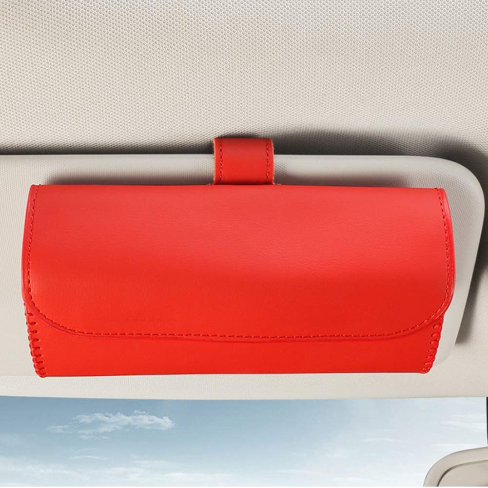 Car Sun Visor Clip Clip Sunglasses Lunettes de Soleil Organisateur Intérieur Boîtier de Rangement Boîte de Rangement Accessoires de Voiture Porte-Lunettes (Color Name : Black)