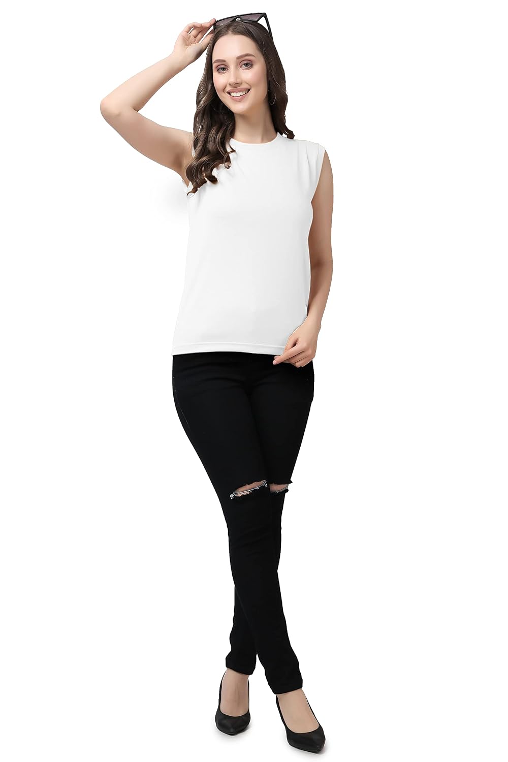 Womens Tank Tops Round Neck Cut-Sleeve Basic Solid Color Casual Summer Sleeveless T-Shirts - Review, Price and Buying Guide