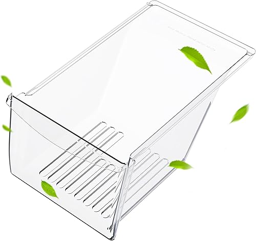 HECASA 240343803 AP2115895 240343801 - Bandeja para verduras (parte inferior) compatible con Frigidaire Refrigerador Kenmore Crisper Bin Crisper