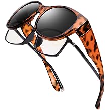Polarized Cat Eye Fit Over Sunglasses for Women Men Oversized Trendy Sunglasses Over Glasses UV Protection