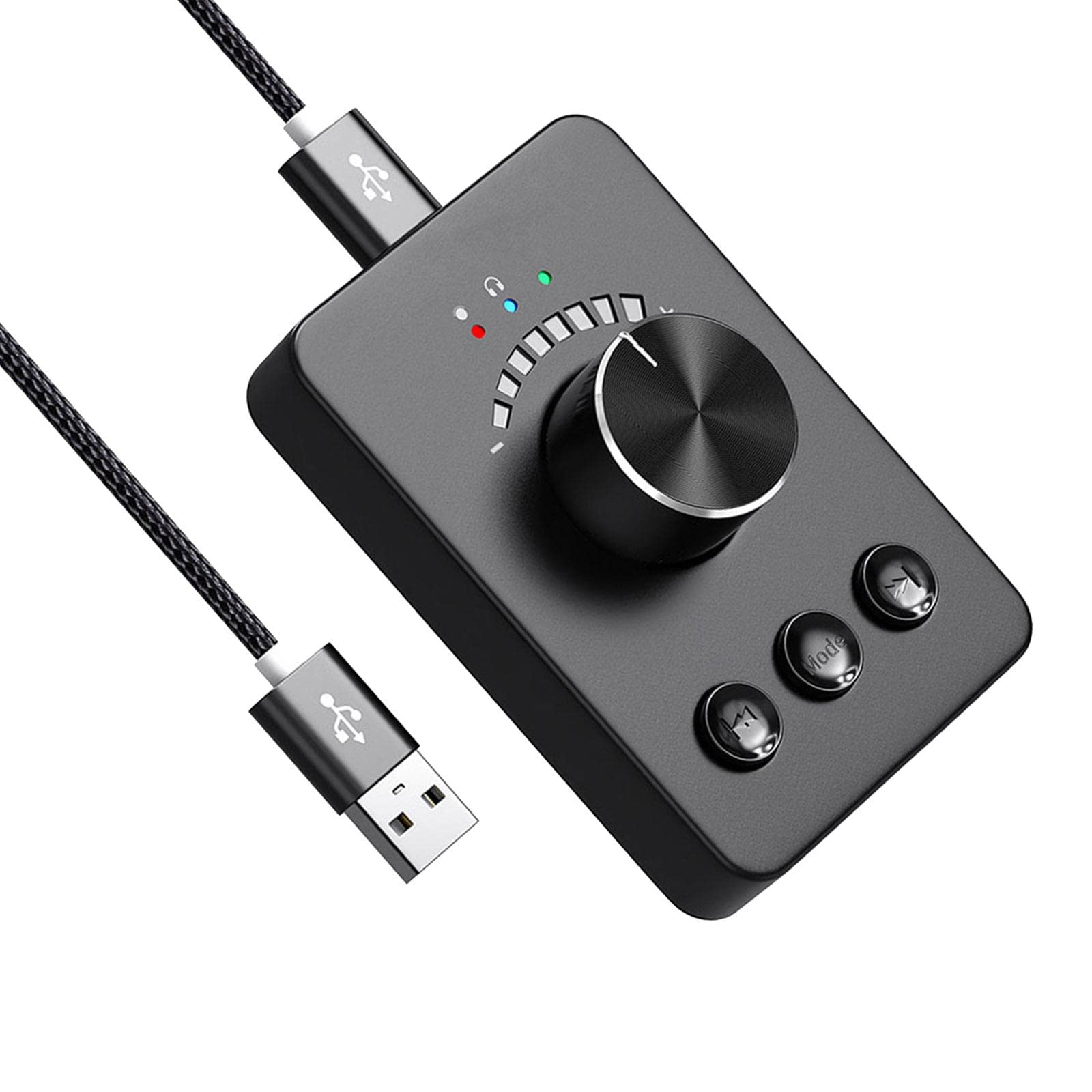 Qianly Controlador de Volumen Ligero, Giratorio 360°, de Fácil Instalación para Portátiles.