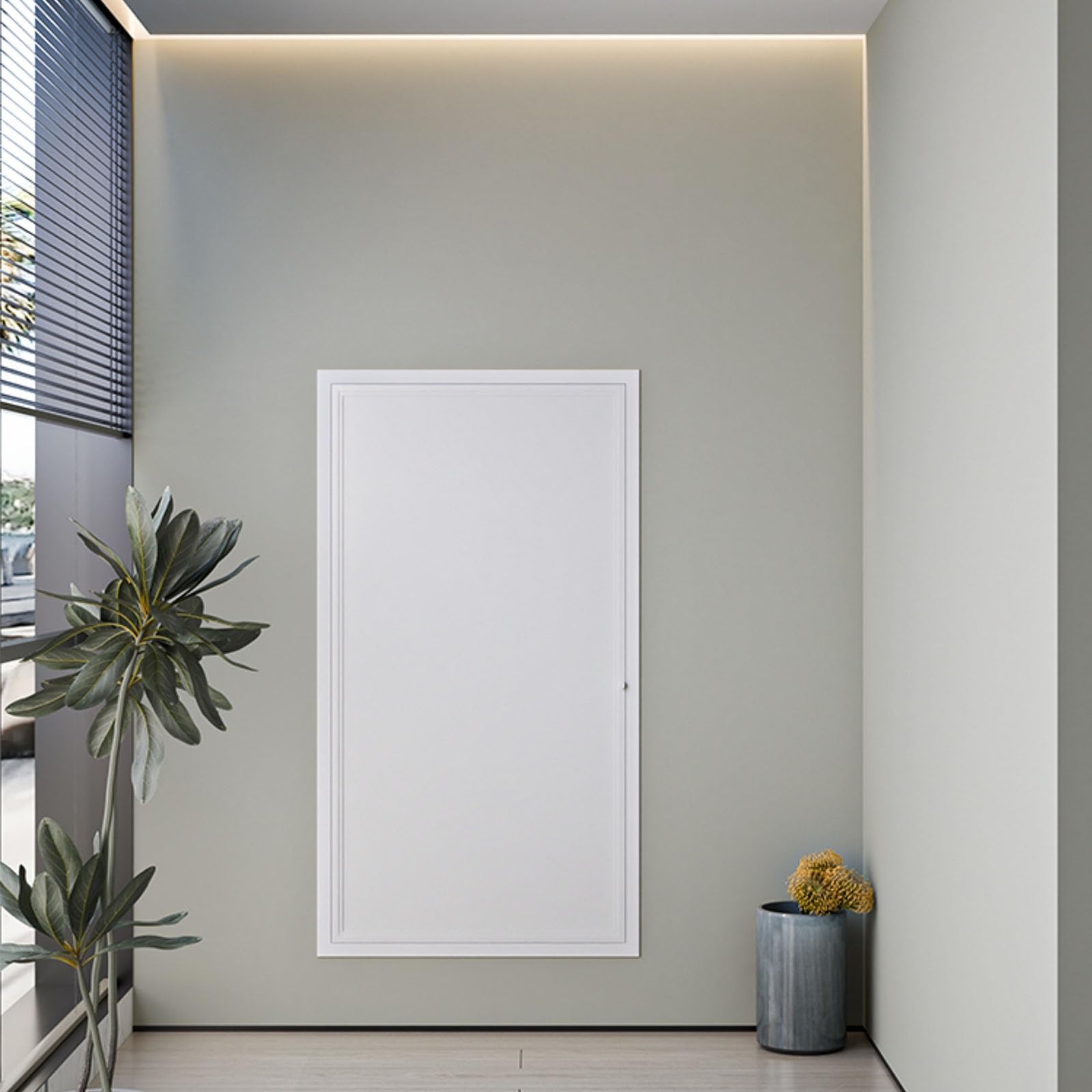 Porte d'accès climatiseur pour cacher l'inspection électrique et plomberie de grenier