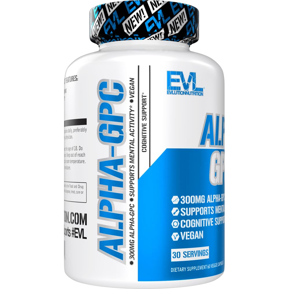 EVL Alpha GPC 600mg Nootropic Brain Support Supplement - 30 Servings — Amazon image 4