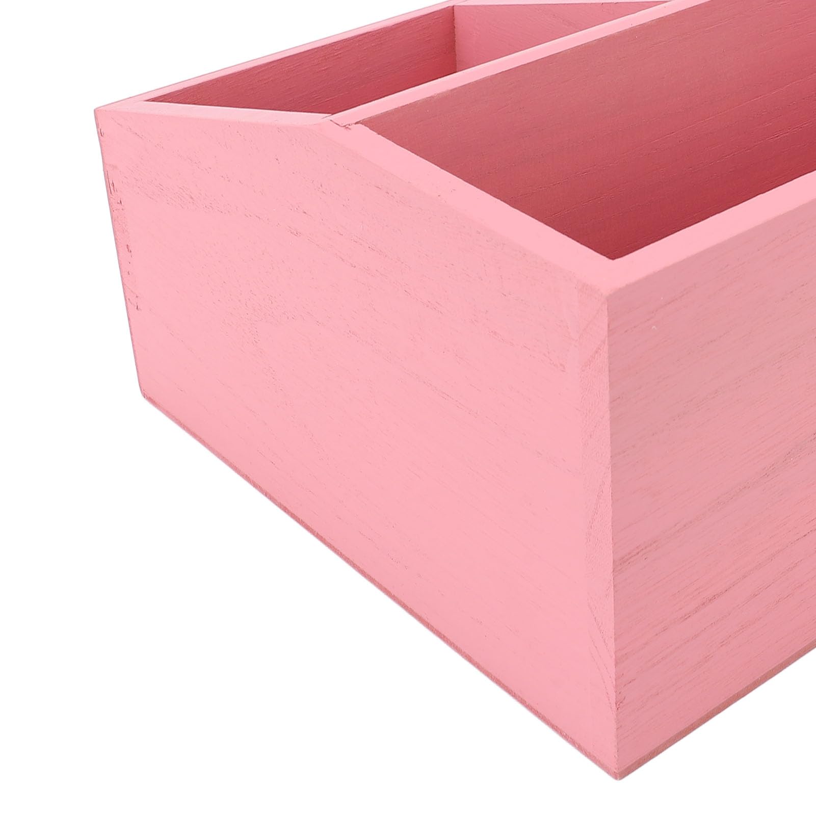 Cocoarm Teebeutel-Organizer aus Holz, Teebeutelhalter mit Geteilter Aufbewahrungsbox für Teebeutel, Kaffeekapseln und Pappbecher, Glatte Oberfläche für die Theke Im Heimbüro (PINK)