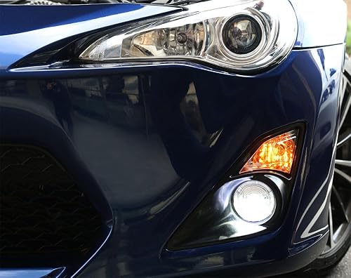 Miniatura 9 de iJDMTOY Luces antiniebla LED blancas de xenón compatibles con Acura Honda Ford Lincoln Subaru Nissan Suzuki etc con anillos de halo LED como luces