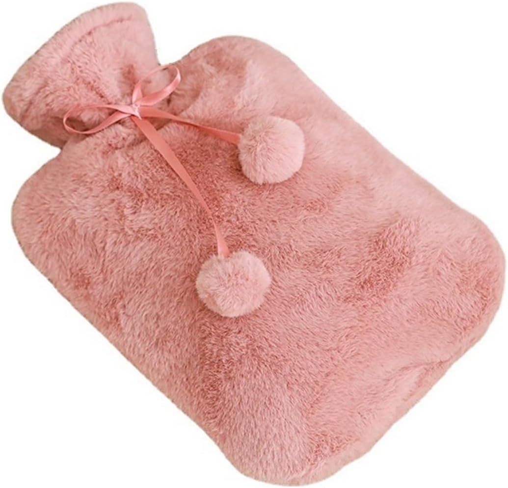 Hot Water Bag Hot Water Bottle Hot Water Bag for Hand Warming, Warm Water Bag for Water Injection, Warm Bed and Hand, for Girls and Adult Rubber Hot Water Bottle (Color : A, Size : 2000ml)