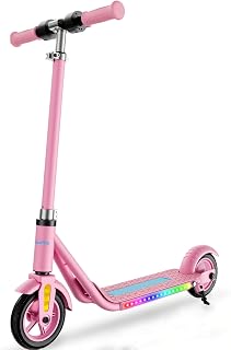 Scoothop Electric Scooter for Kids 6+ | 150W Motor, Bluetooth Speaker, 10 MPH Top Speed, 60 Min Ride, LED Display, Adjustable Height, Colorful Lights