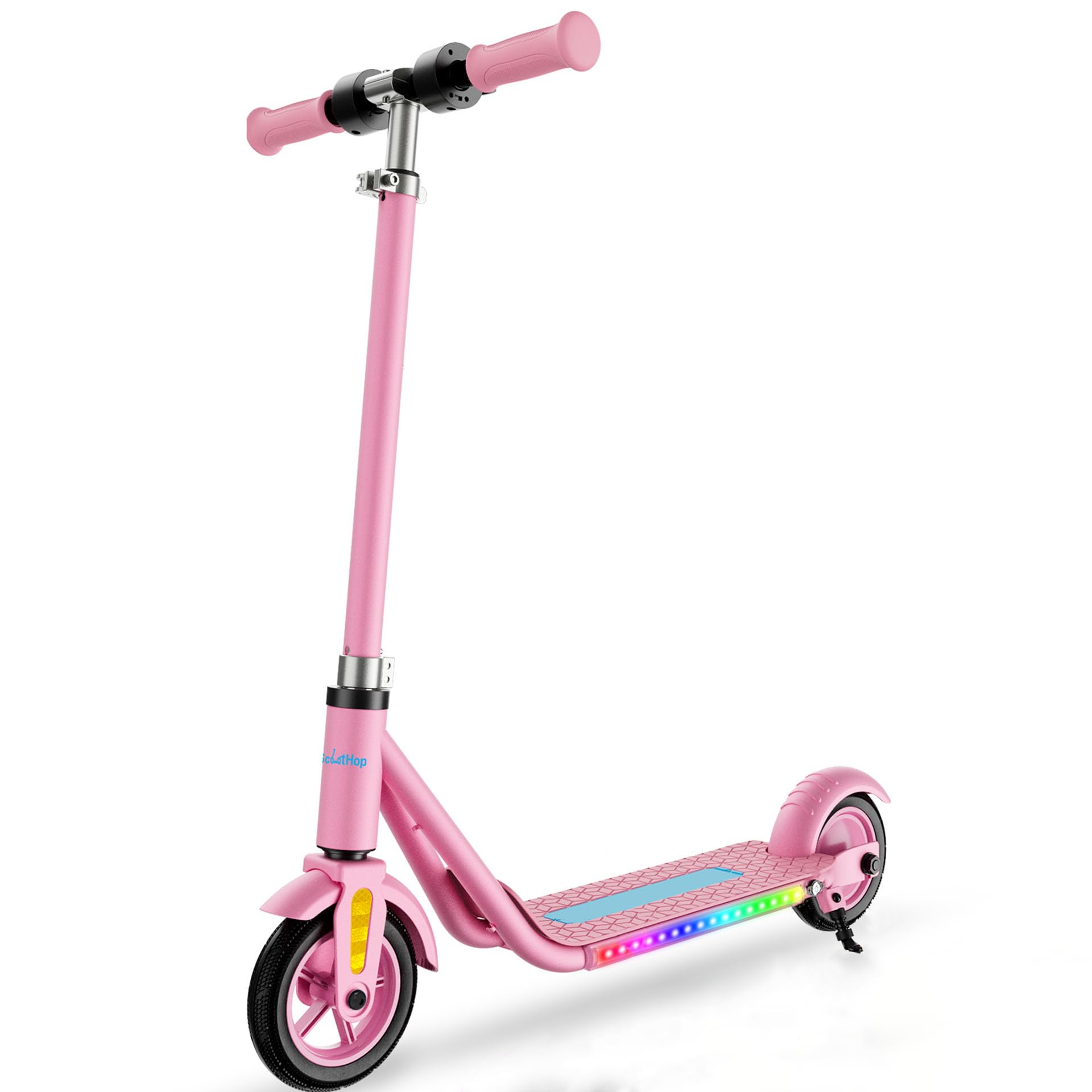 Electric Scooter for Kids Ages 6 Bluetooth Music Speaker 150w Hub Motor Up to 10 mph 60 mins