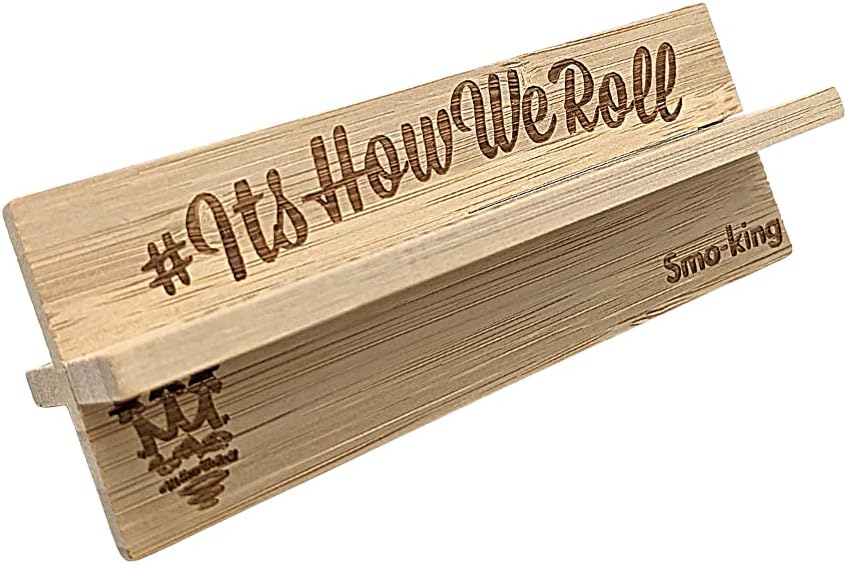 Premium SMO King X Ultimate Tabler Wooden Rolling Paper Aid Wooden V Block Cradle