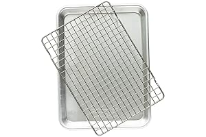USA Pan Natural Quarter Sheet with Oven-Safe Nonstick Grid