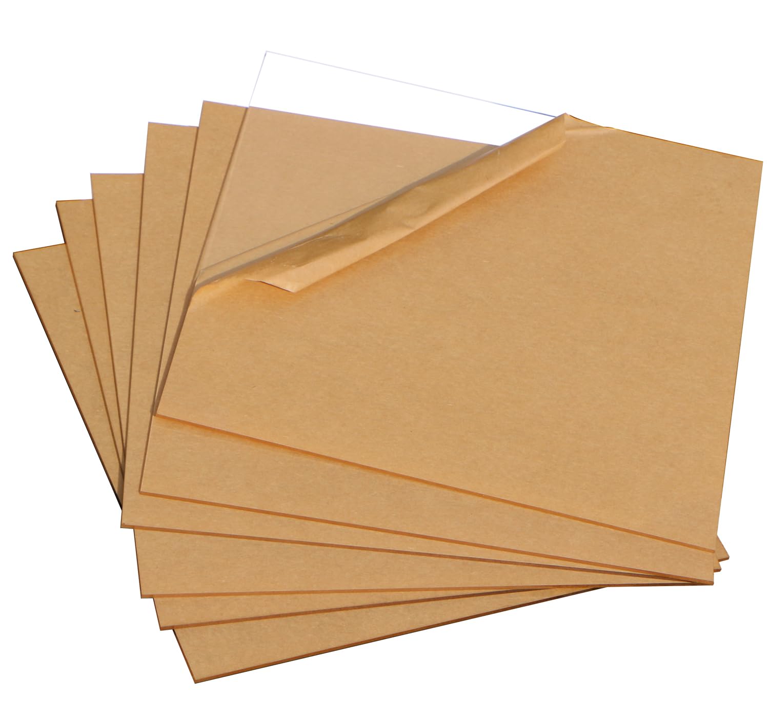 6pcs Acrylic Sheet Clear Cast Plexiglass 12"X16" X0.118" Thick (3mm) with Protective Paper for Photo Frame Replacement, DIY Display Projects, Windows