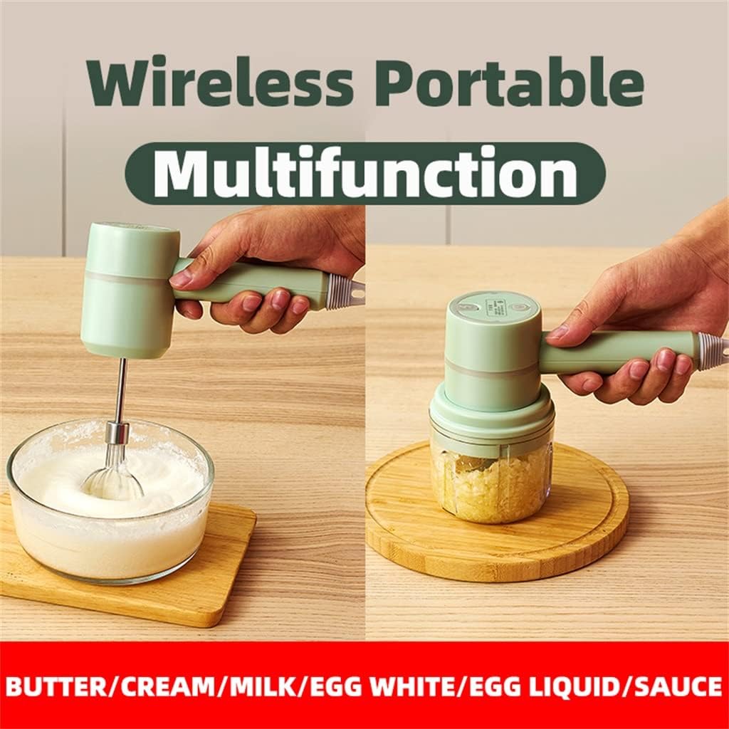 Wireless Mini Electric Food Blender Portable Handheld Egg Beater Automatic Cream (Color : B Size : As the picture shows) (A As the picture shows)