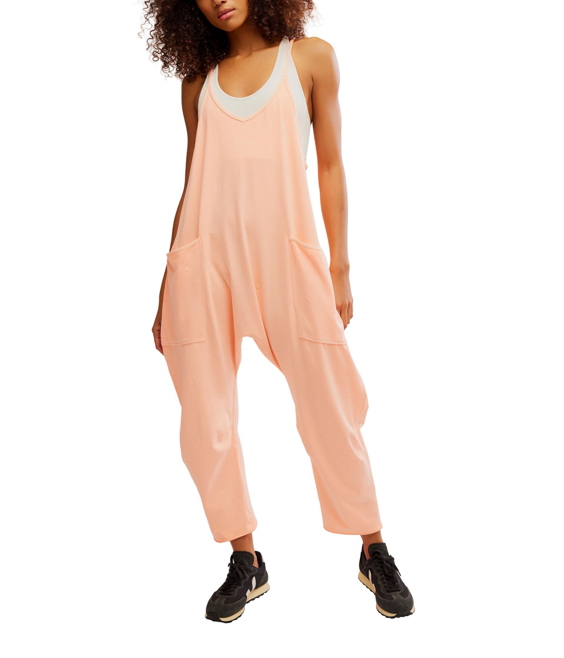 Free People Womens Hot Shot Onesie Pastel Peach Mediumx13