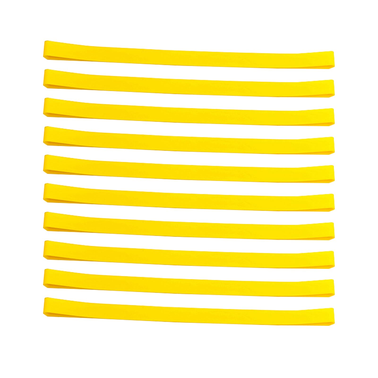10pcs 80MM Yellow Silicone Rubber Bands 0.5CM Silicone Elastic Ties For Beach Chair Books Binding Belt,Ties,Box Wrapping Bands For Office Supply
