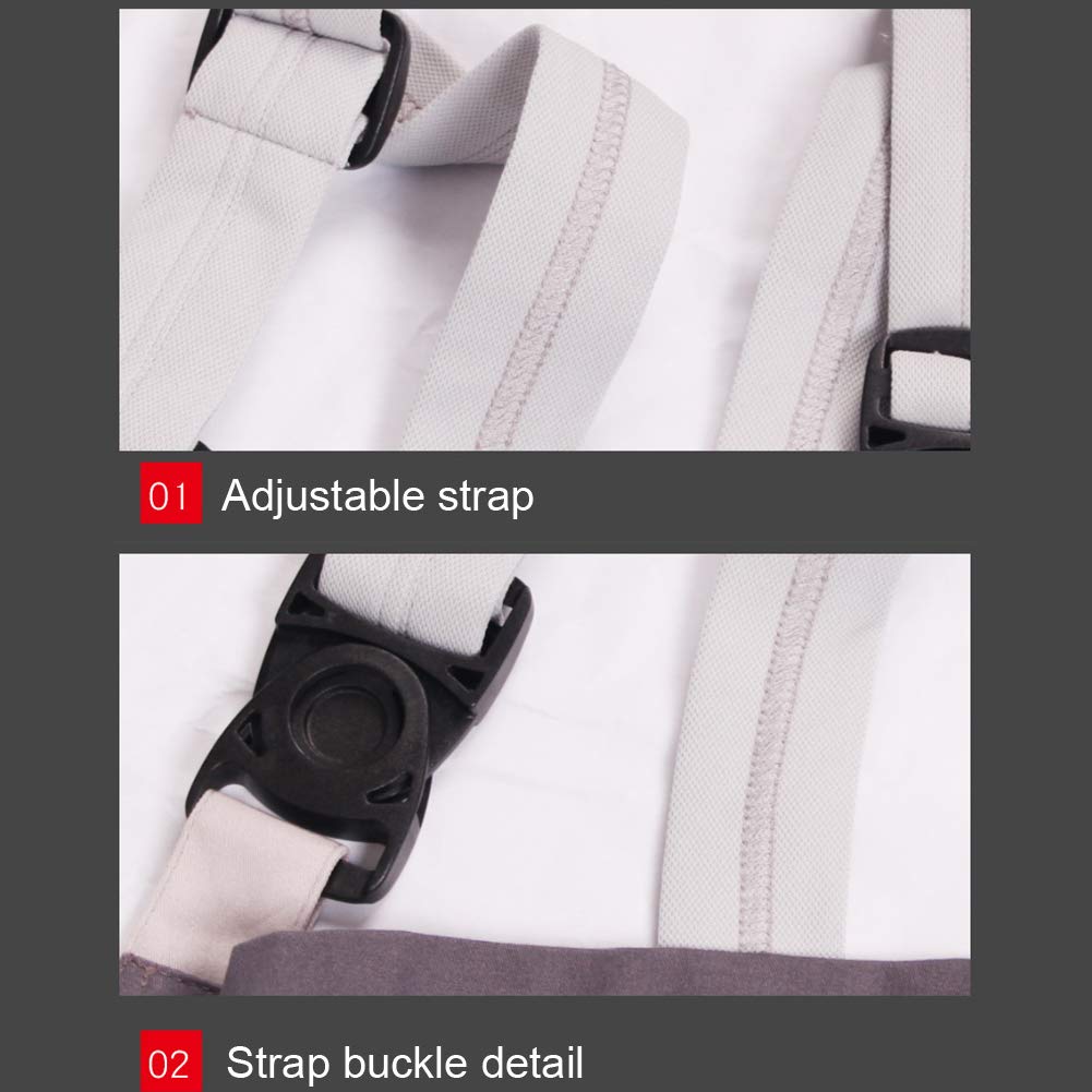 Latzhose, Baumwolle Multi-Tasche Einstellbar Verschleißfeste Autoreparaturoveralls Geeignet Für Verschiedene Branchen,Schwarz,XL