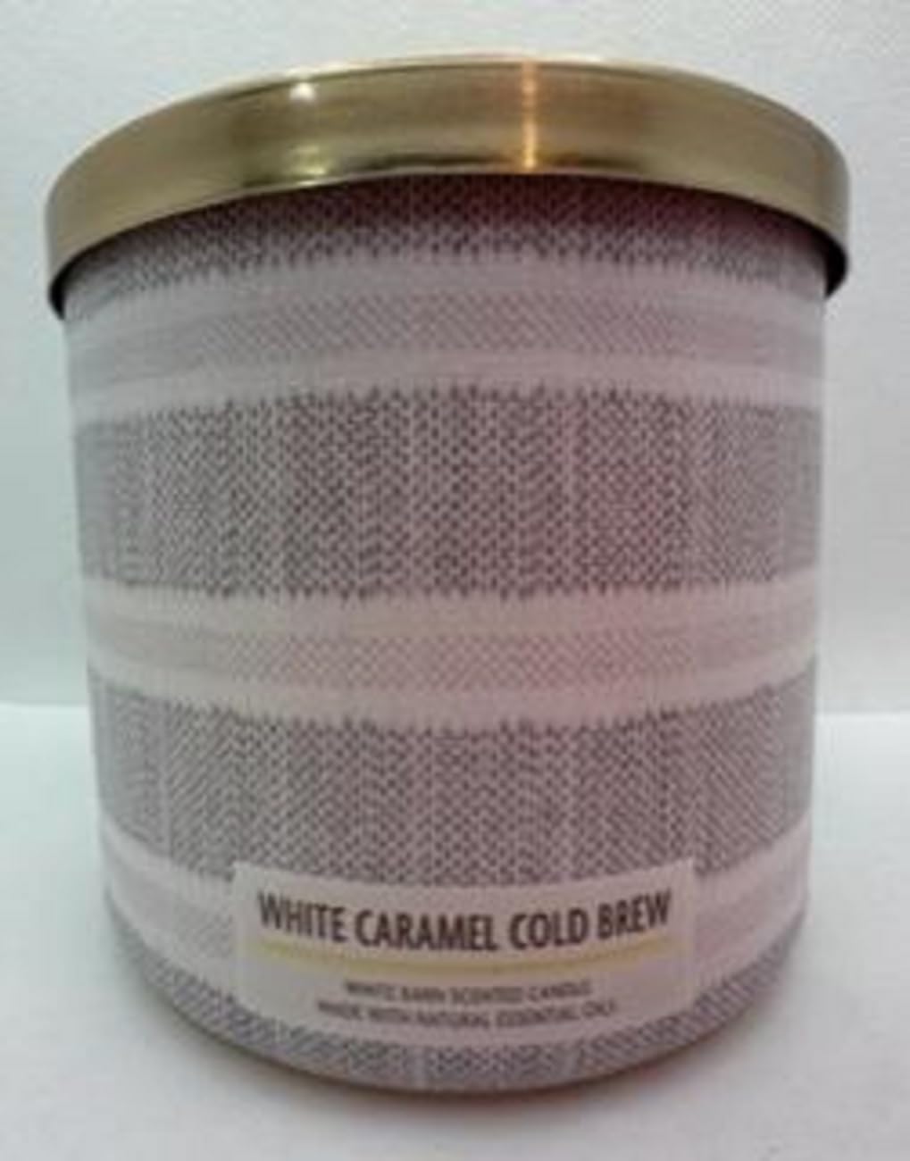 White Caramel Cold Brew 3 Wick 14.5 Ounce Scented Candle