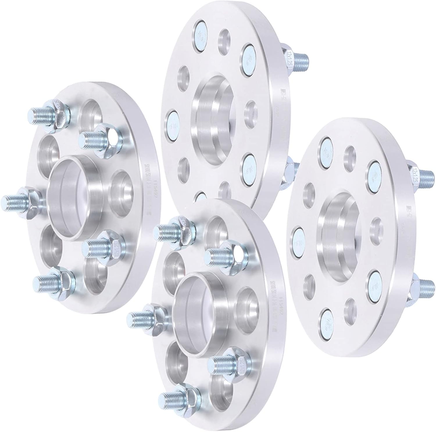 SCITOO 4X 15mm 5 Lug Wheel Adapters 5x100 to 5x4.5 12x1.25 56.1mm Compatible with for Legacy for Outback for XV Crosstrek