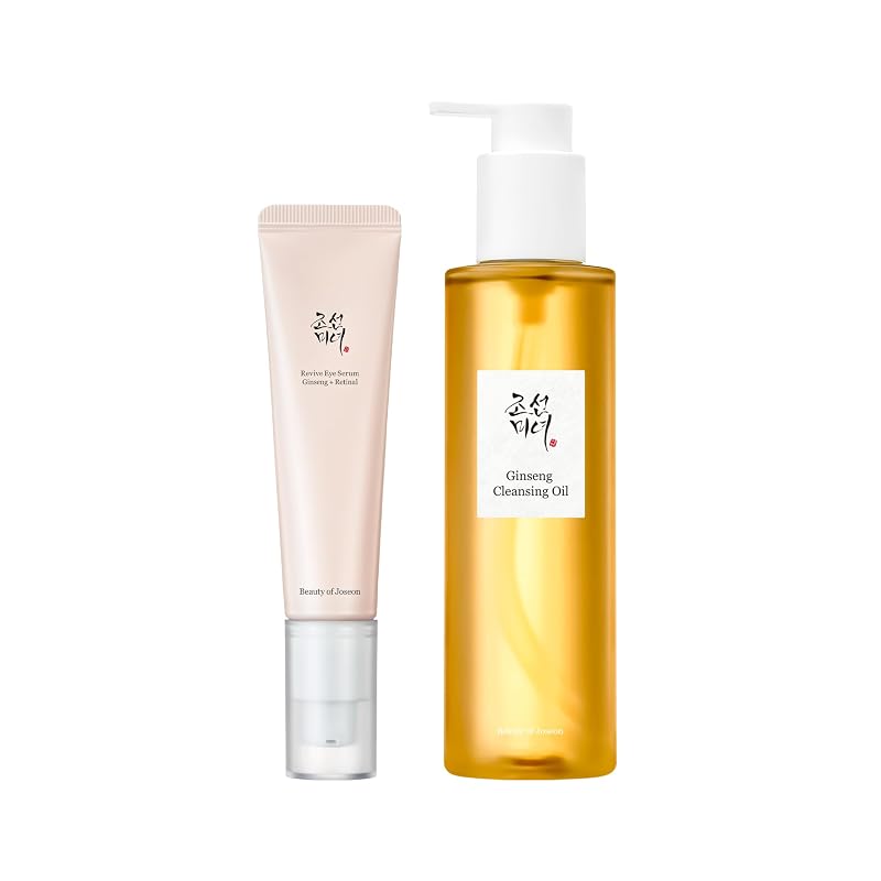 Beauty of Joseon Sérum para a Região dos Olhos com Retinal e Niacinamida 30 mL com Óleo de Limpeza de Ginseng 210 mL