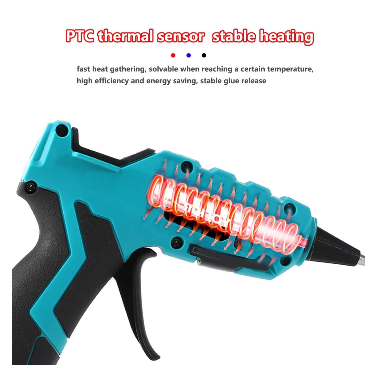Pistolet do klejenia na gorąco 50W Elektryczny Pistolet Do Klejenia Na Gorąco Bezprzewodowy Elektryczny Uchwyt Do Kleju 7mm Klej W Sztyfcie Spawanie Na Gorąco Pistolet Na Gorącą Wiatrówka Do Akumulato