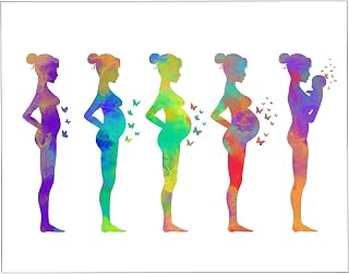 Women Fat to Thin Wall Art 14x11 Unframed Art Print Cool Gym, Locker, Bathroom, Kitchen Motivational Decor. Unique Gift for Fitness, Weight Loss Inspiration, Fasting, Personal Trainer Woman Mom