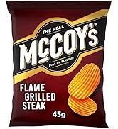 McCoy's Flame Grilled Steak Grab Bag Crisps 45g (Pack of 36) - Fully loaded with flavour, iconic ...