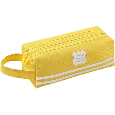 MANJIAMEI ペンケース ペンポーチ 筆箱 小学生 女の子 ポーチ ハンドルとジッパー付き 大容量 文房具収納 マーカーポーチ 旅行化粧バッグ 大人兼用 …